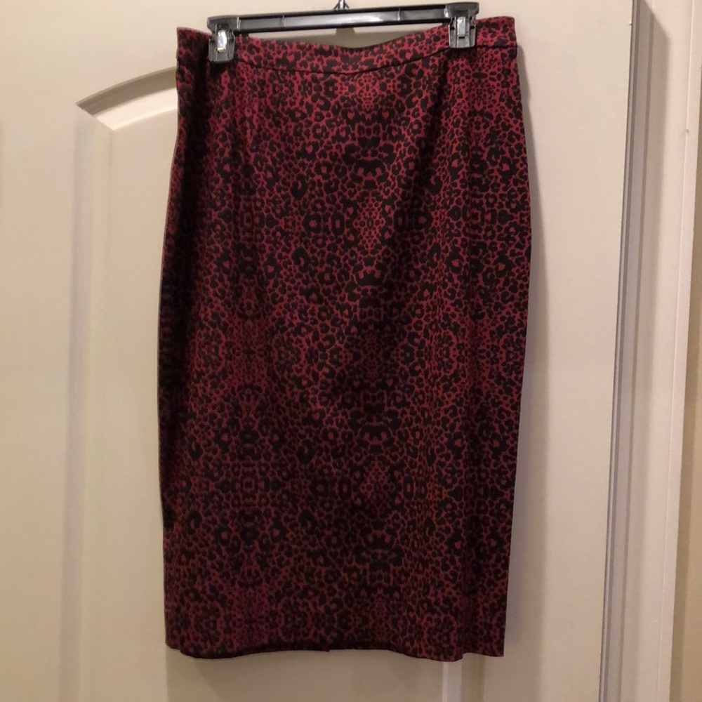 Nordstrom Halogen Cheetah Print Pencil Skirt - Picture 1 of 4